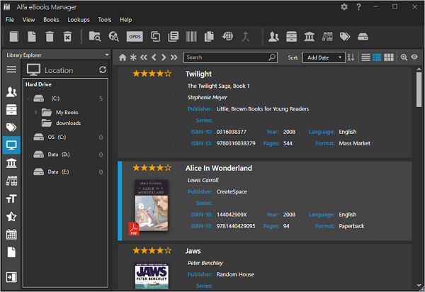 Alfa eBooks Manager 8.6.22.1 Portable