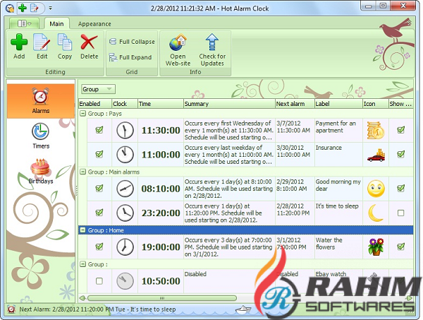 Hot Alarm Clock 5.1 Free Download