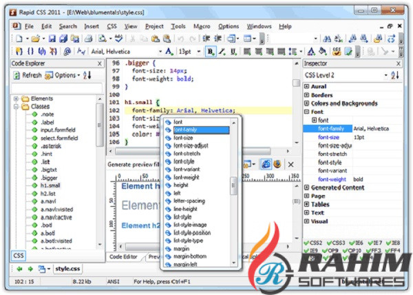 Rapid CSS Editor 2018 v15.4 Free Download (2)