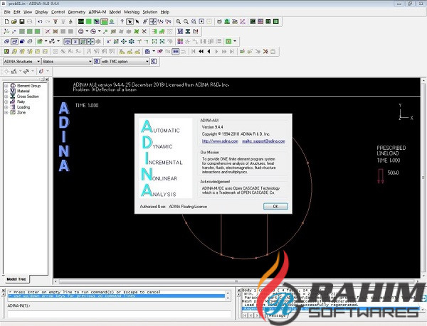 ADINA System 2018 Free Download