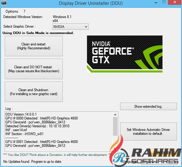 Display Driver Uninstaller 18.0 Download