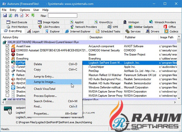 Download Sysinternals Autoruns 13.96 Free