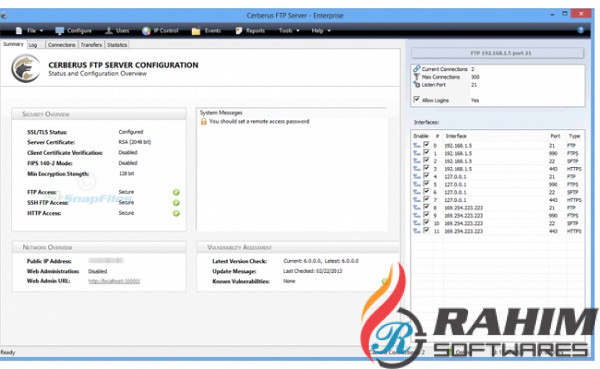 Cerberus FTP Server Enterprise 10.0 Free Download 32-64 Bit