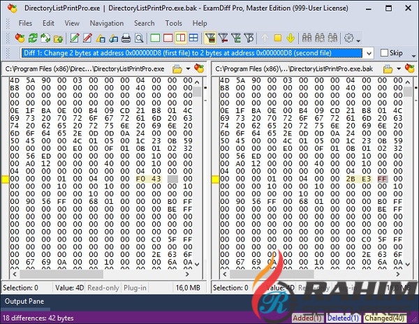 ExamDiff Pro Master Edition 10.0 Free Download 32-64 Bit