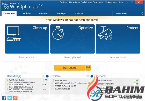 Ashampoo WinOptimizer 17.0 Free Download