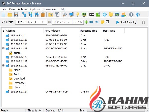 SoftPerfect Network Scanner 7.2 Free Download