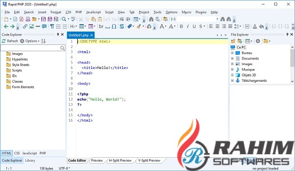 Blumentals Rapid PHP Editor 2020 Portable Free Download