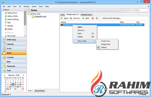 EssentialPIM Pro Business 8.63 Portable Free Download