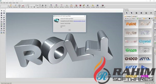 Aurora 3D Text & Logo Maker 20 Portable Free Download