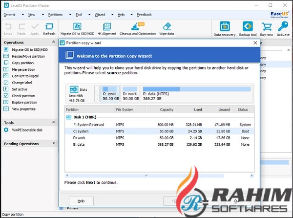 EASEUS Partition Master Professional 13.8 Portable Free Download
