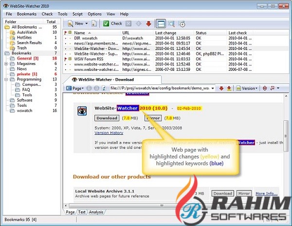 WebSite Watcher 2020 Free Download
