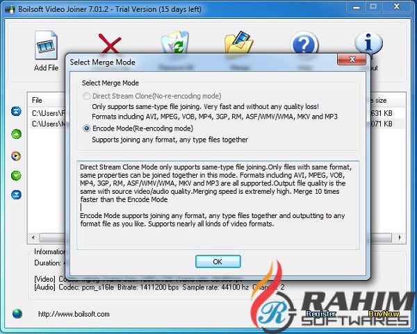 Boilsoft Video Joiner 8 Portable Free Download