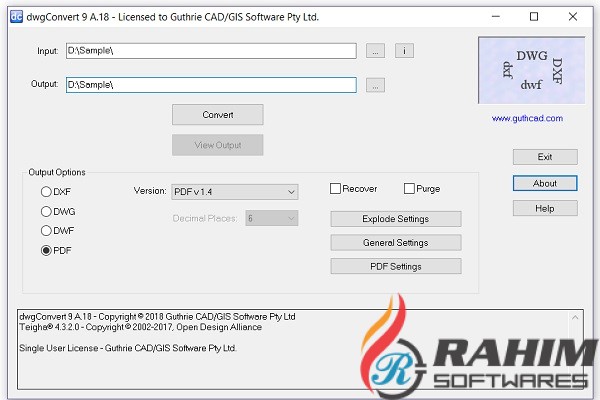Guthrie DWGConvert 2020 Free Download