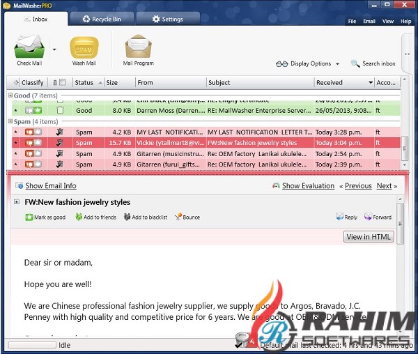 MailWasher Pro 7.12 Portable Free Download