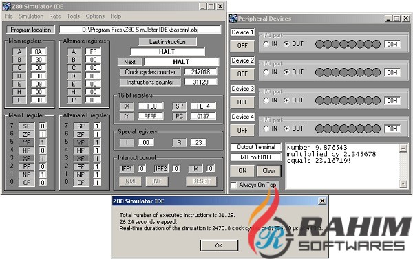 Z80 Simulator IDE 10.26 Free Download
