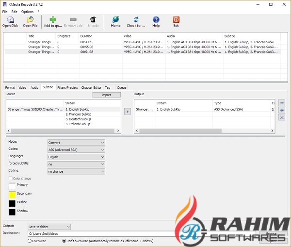 Download Xmedia Recode Portable free