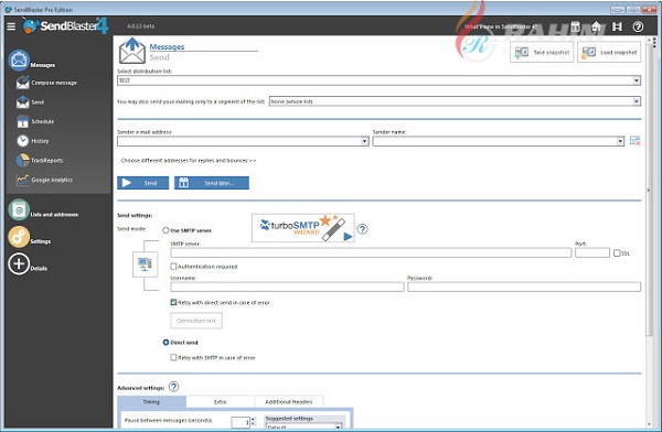 Free sendblaster pro edition 4.4 Download