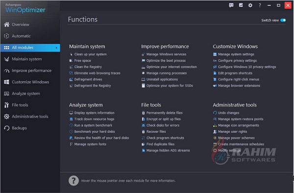 Ashampoo WinOptimizer 2020 v18 free download
