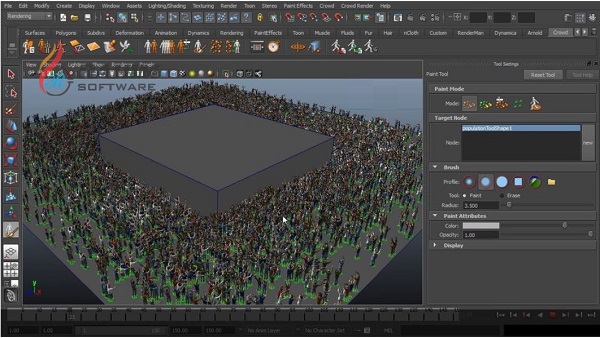 Golaem Crowd for Maya 2017-2020 Free Download