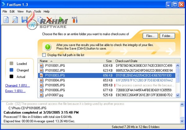 md5 checksum utility
