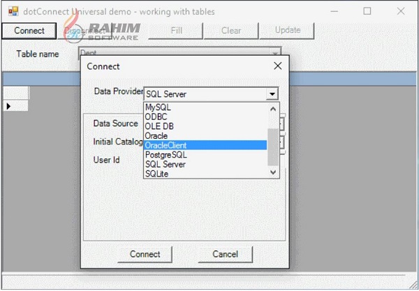 devart dotconnect db2 connection string