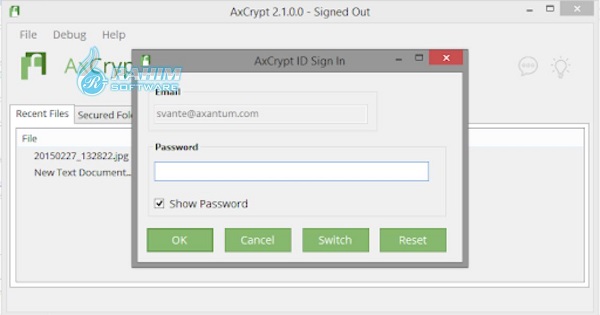 axcrypt windows 10