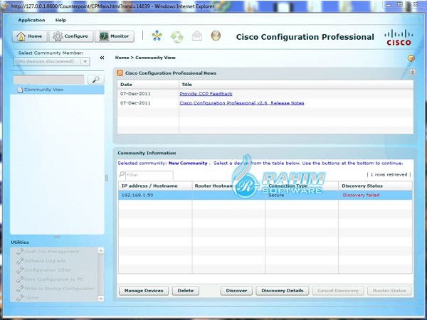 cisco configuration professional