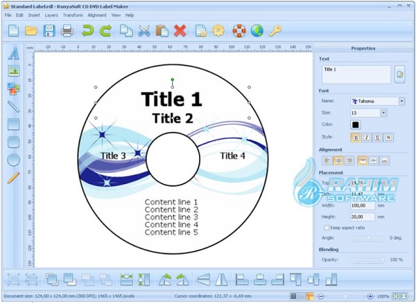 ronyasoft cd dvd label maker templates