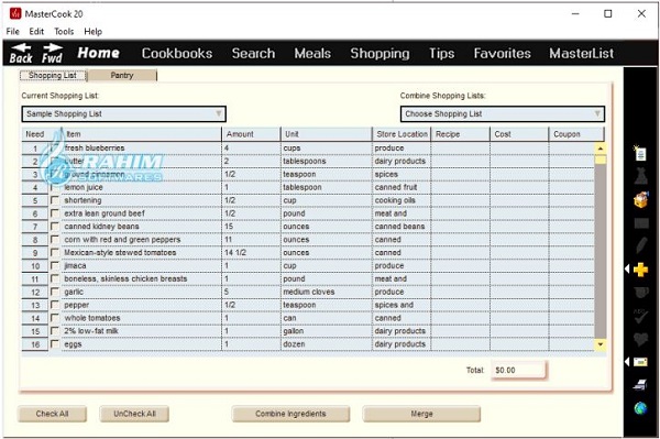 mastercook recipes
