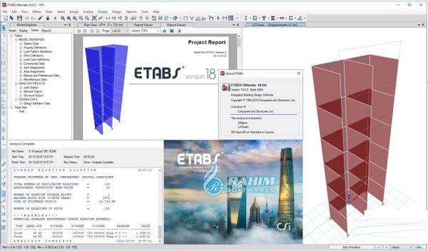 ETABS student version