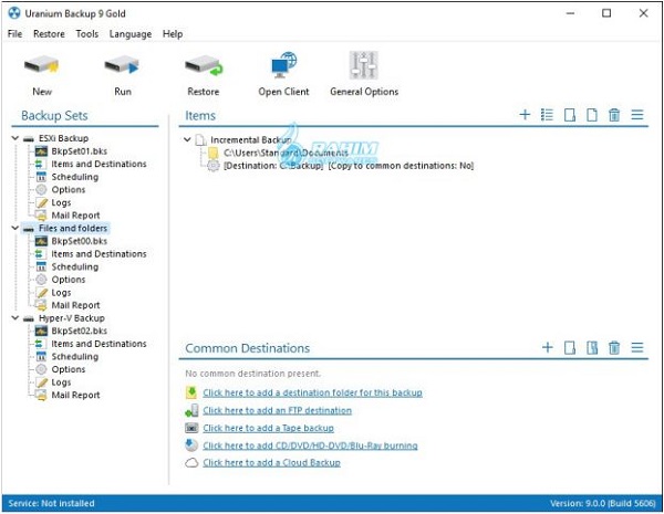 Uranium Backup Gold 9 Portable