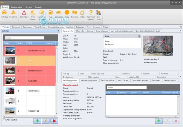 vehicle management system software
