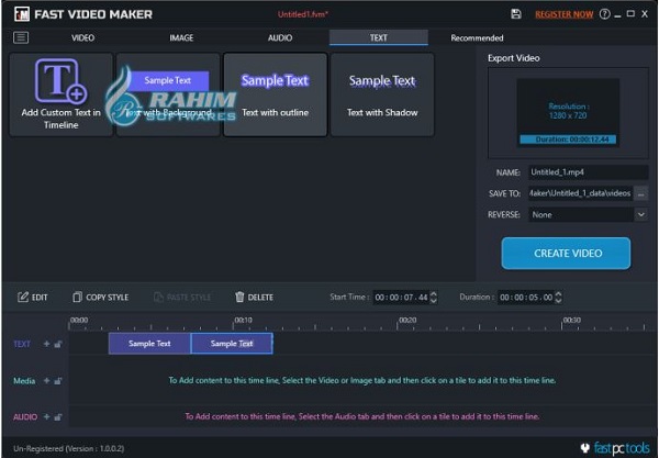 Fast video maker for pc
