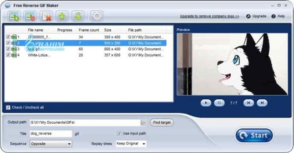 GIF converter to PNG