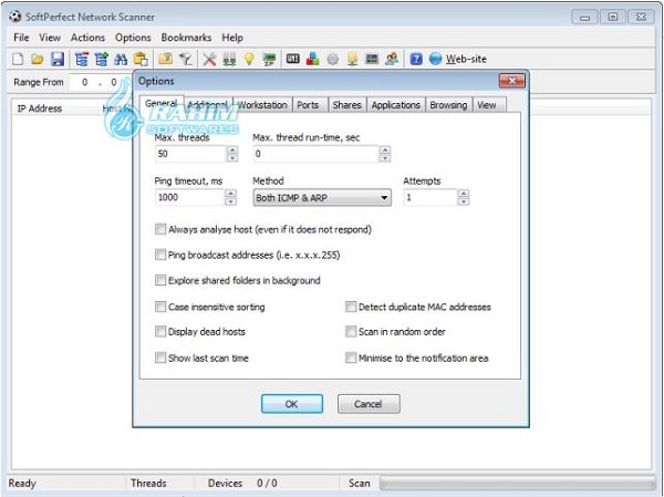 How to use SoftPerfect network scanner