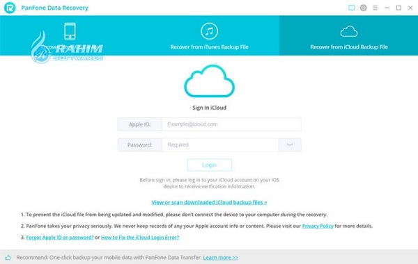 PanFone iOS Data Recovery Free Download