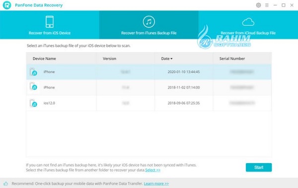 PanFone iOS Data Recovery 2.1