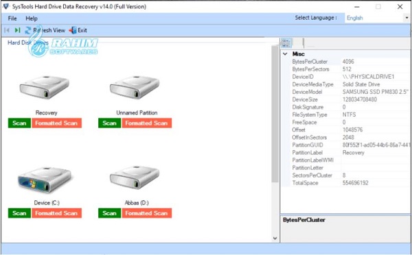 SysTools hard drive data Recovery free Download
