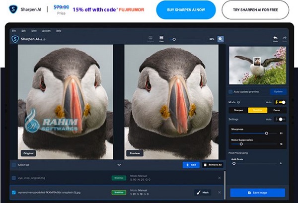 Topaz Sharpen AI latest version