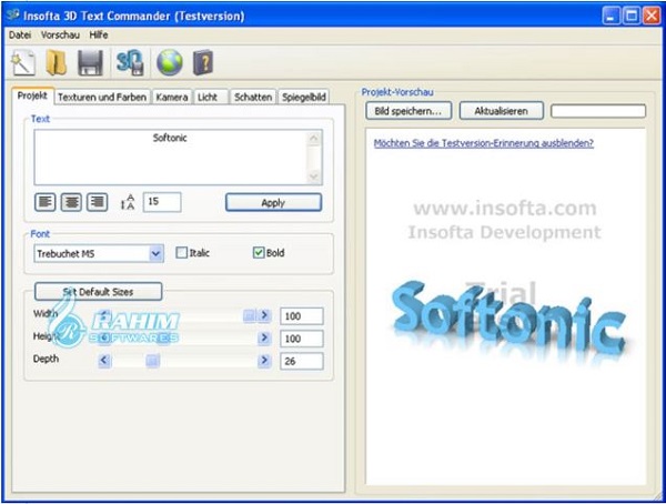 3D text generator