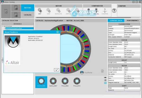 Altair Flux motor download