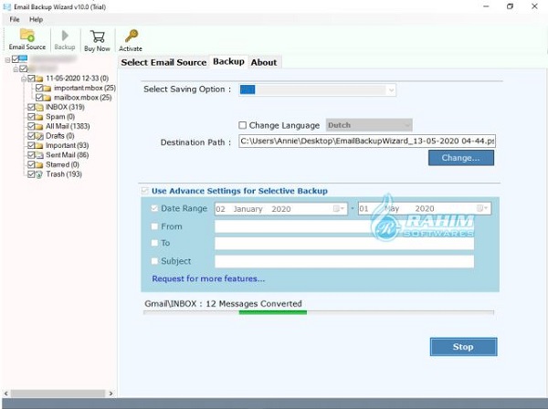 Email backup Wizard price