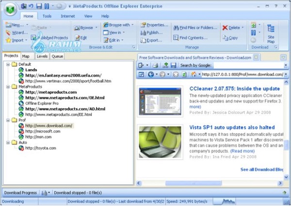 Offline Explorer Pro
