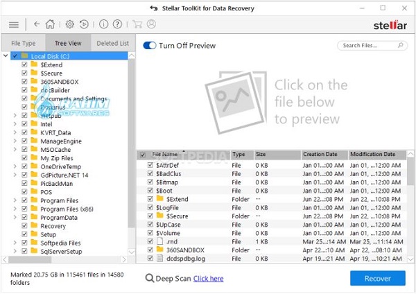 Stellar Data Recovery