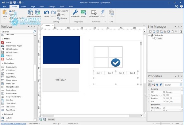 WYSIWYG web builder free