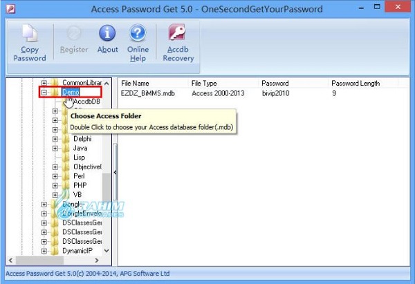 ACCDB password recovery