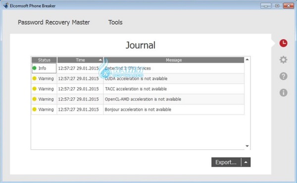 Download Elcomsoft Phone Breaker Forensic Edition