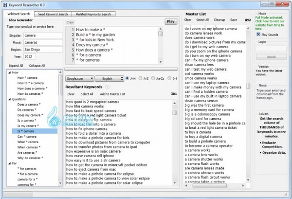 Keyword Researcher Pro download