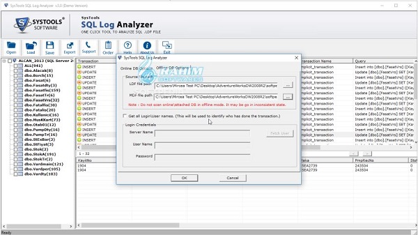 SQL transaction log Viewer
