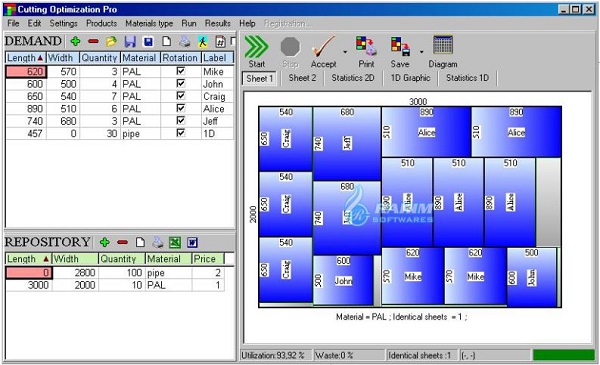 Cutting optimization software Open source